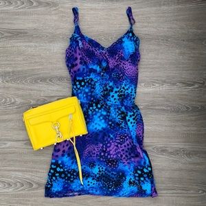 ❤️ Mimi Chica Blue Purple Print Dress